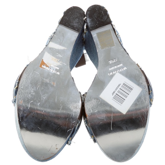 Dolce & Gabbana Blue Jean Wedges - Picture 5 of 5